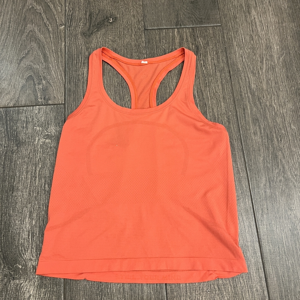 Lululemon Orange Swiftly Tank